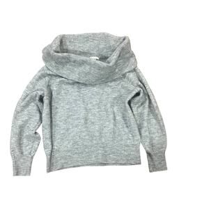 H&M Womens Size XS Gray Cowl Neck Long Sleeve Casual Simple Ribbed Wrist Sweater